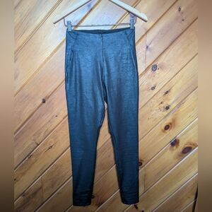 Black Faux-Leather Leggings